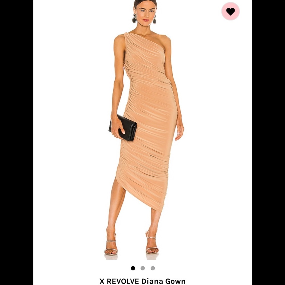 Norma Kamali Diana Gown Revolve XS Nude